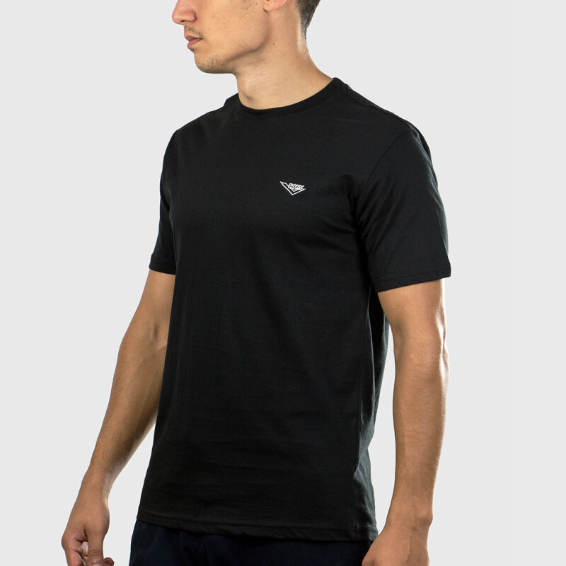Pony Hombre Camiseta Crew Neck Negro Negro