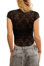REMERA LACE READY Negro