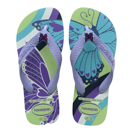 Sandalia de Niños Havaianas Kids Fantasy Amarillo Limón - Lila