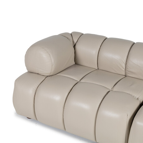 Sofá Eros - Cuero Básico - 3 cuerpos 519 (Beige)