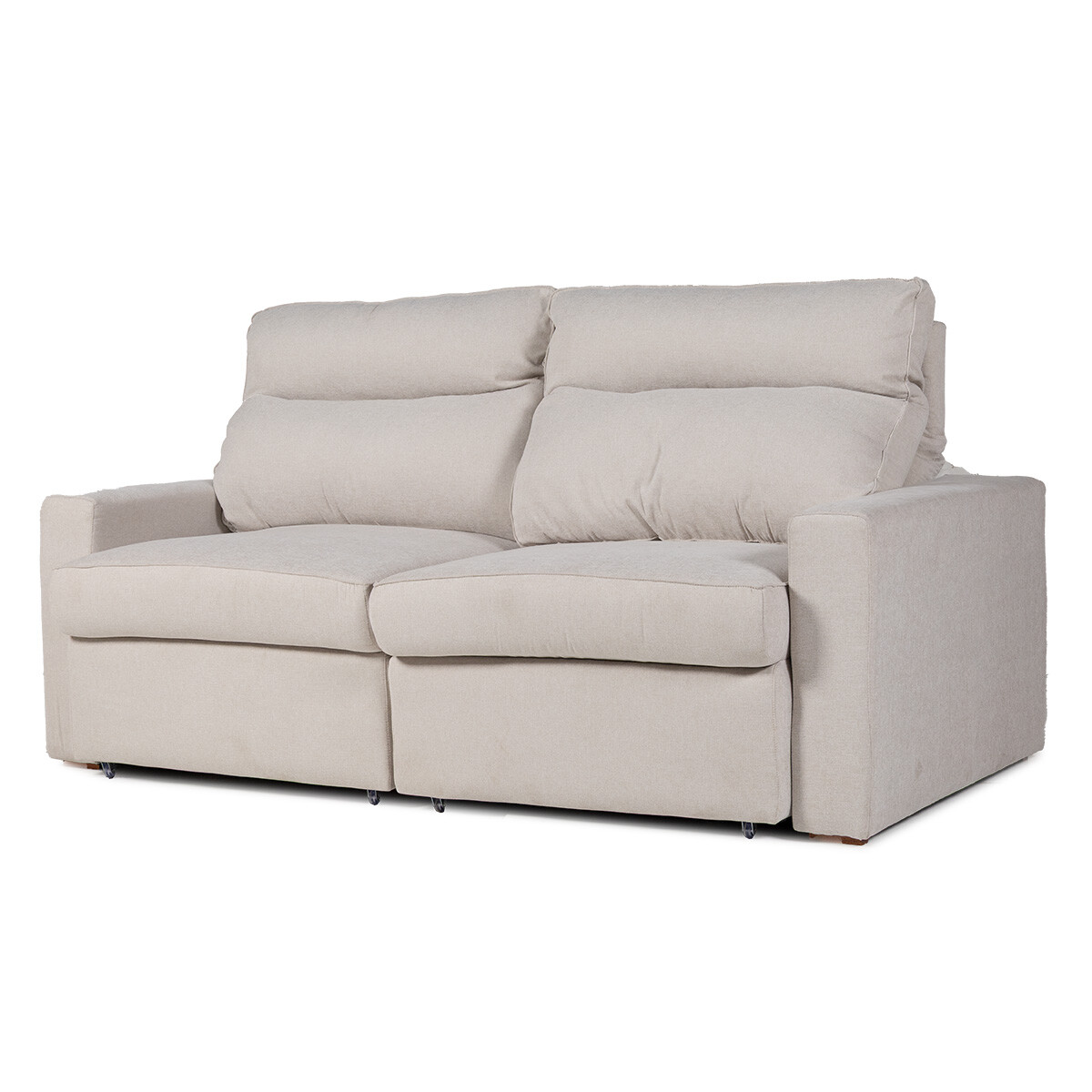 Sofá Austin (Retráctil) - Tela Microfibra - 2 módulos - FX4-10 (Beige) 