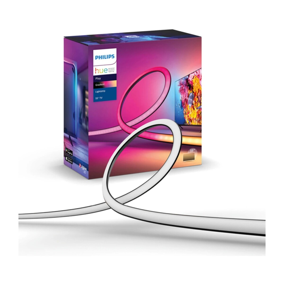 Tira Led Inteligente Gradient Philips Hue p/TV 55" - L27453 