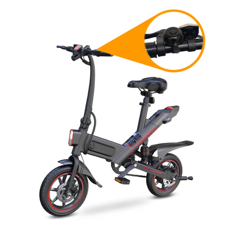 Bicicleta Eléctrica Plegable Gyroor C3 R14 para Adultos Negro
