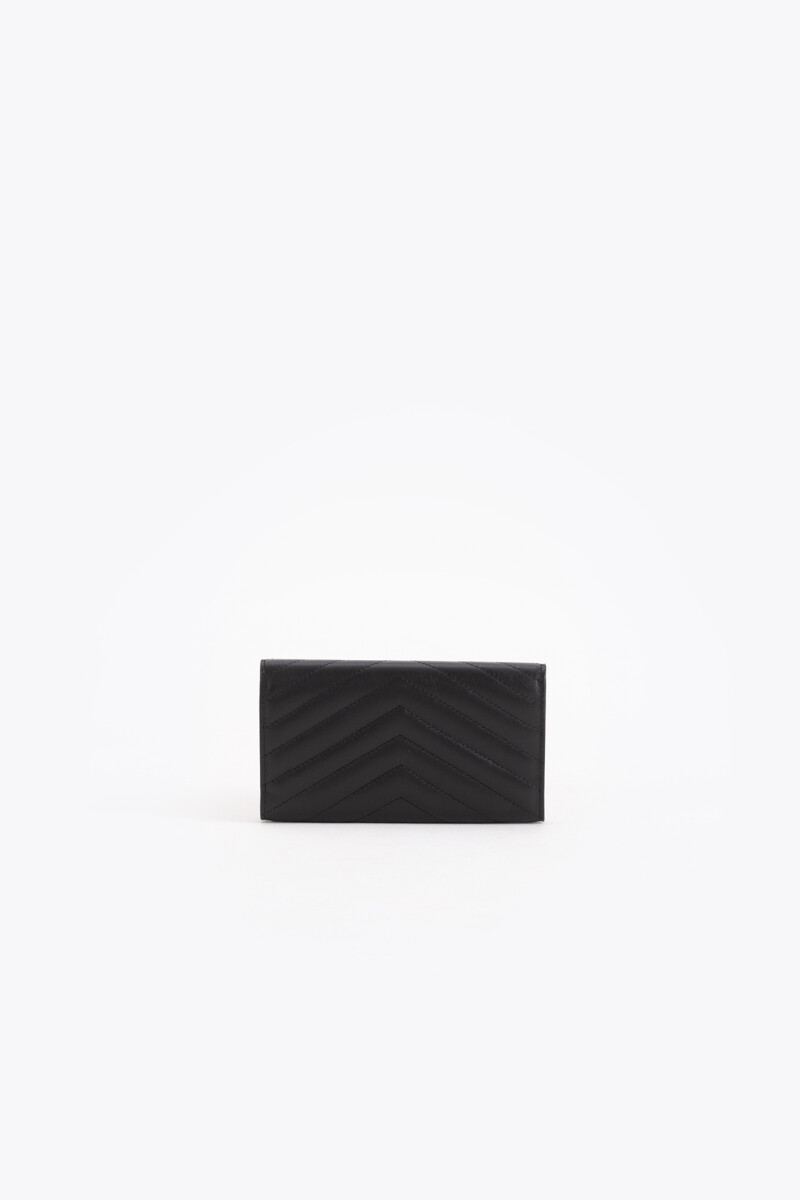 MAXI BILLETERA LIPSTICK FLAP Negro