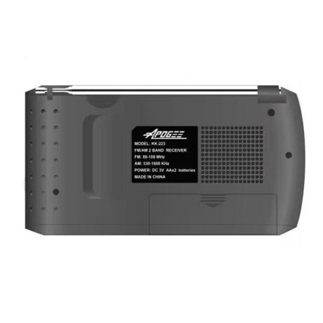 RADIO PORTATIL DE MANO APOGEE KK-223 AM/FM RADIO PORTATIL DE MANO APOGEE KK-223 AM/FM