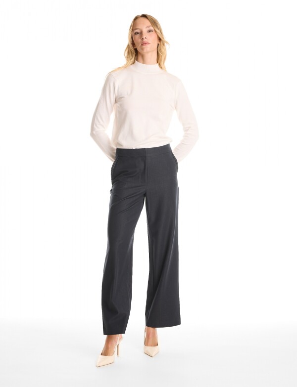 Pantalon Denim Wide AZUL