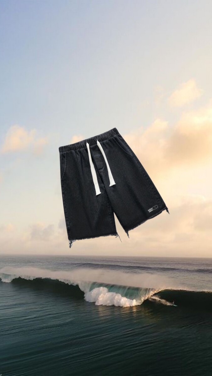 BERMUDA DENIM / Black 