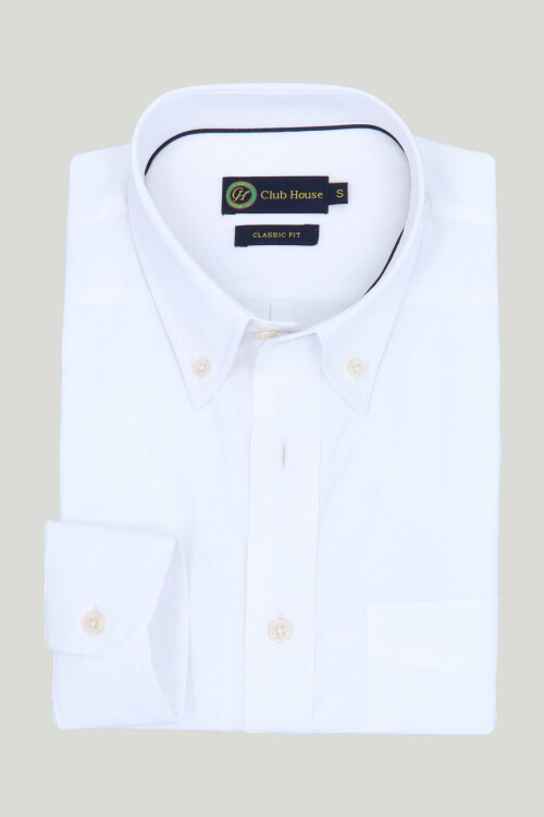 Camisa Button Down Classic Fit Blanca