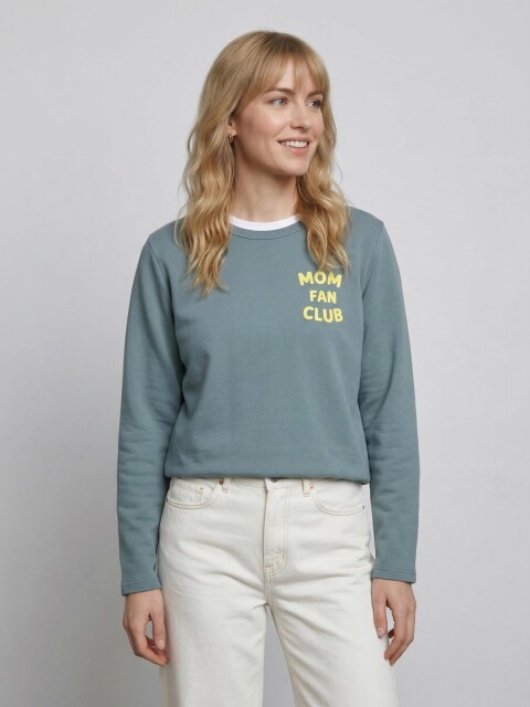Sudadera Mom Gris