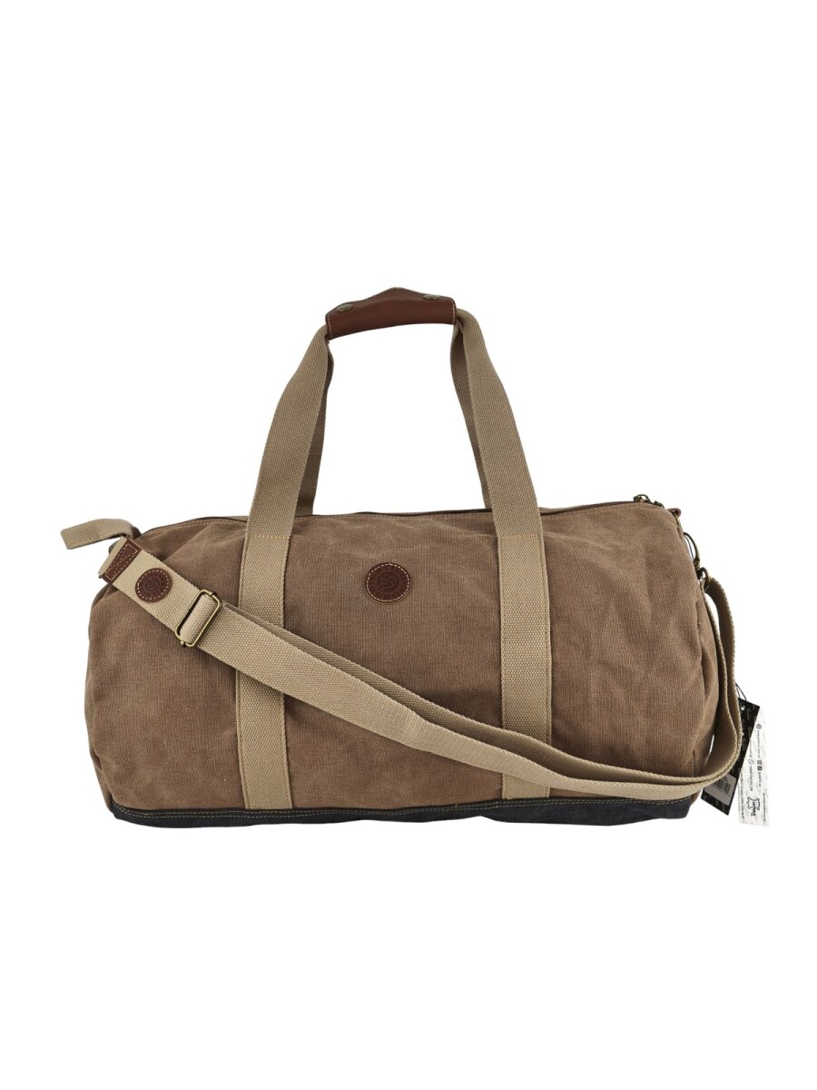 Bolso tubo de lona - Marrón 