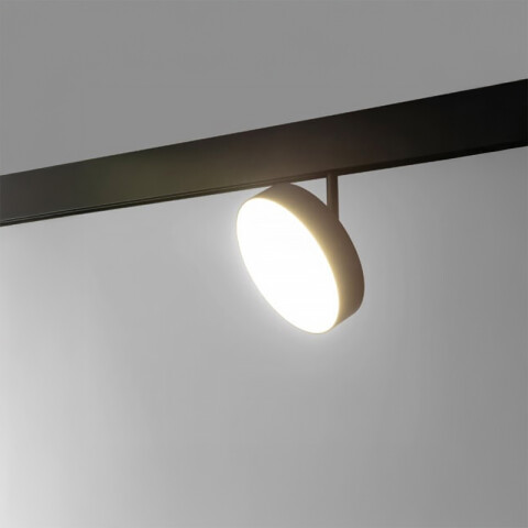 Spot Led p/riel magnét. red negro 9W cálida 24° ZU0543