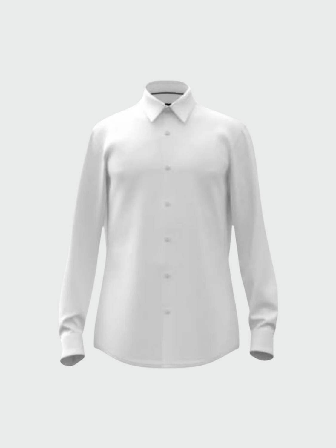 Hugo Boss -Camisa manga larga slim fit, P-ROAN-KENT Blanco