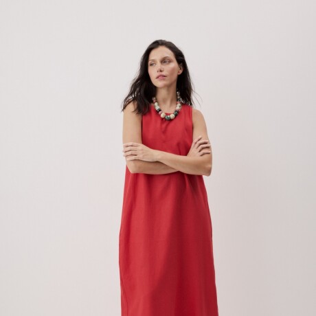 VESTIDO PILO HIGH Rojo