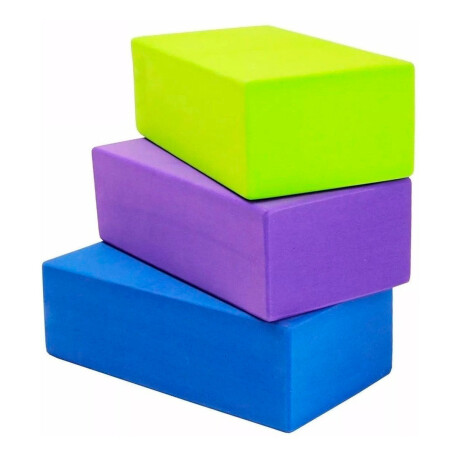 Ladrillo P/ Yoga Y Pilates Bloque Goma Eva Colores Multicolor