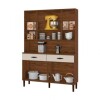 Kit de Cocina Golden 8 Ptas 2 Cajones Nogueira/Off White Kit de Cocina Golden 8 Ptas 2 Cajones Nogueira/Off White