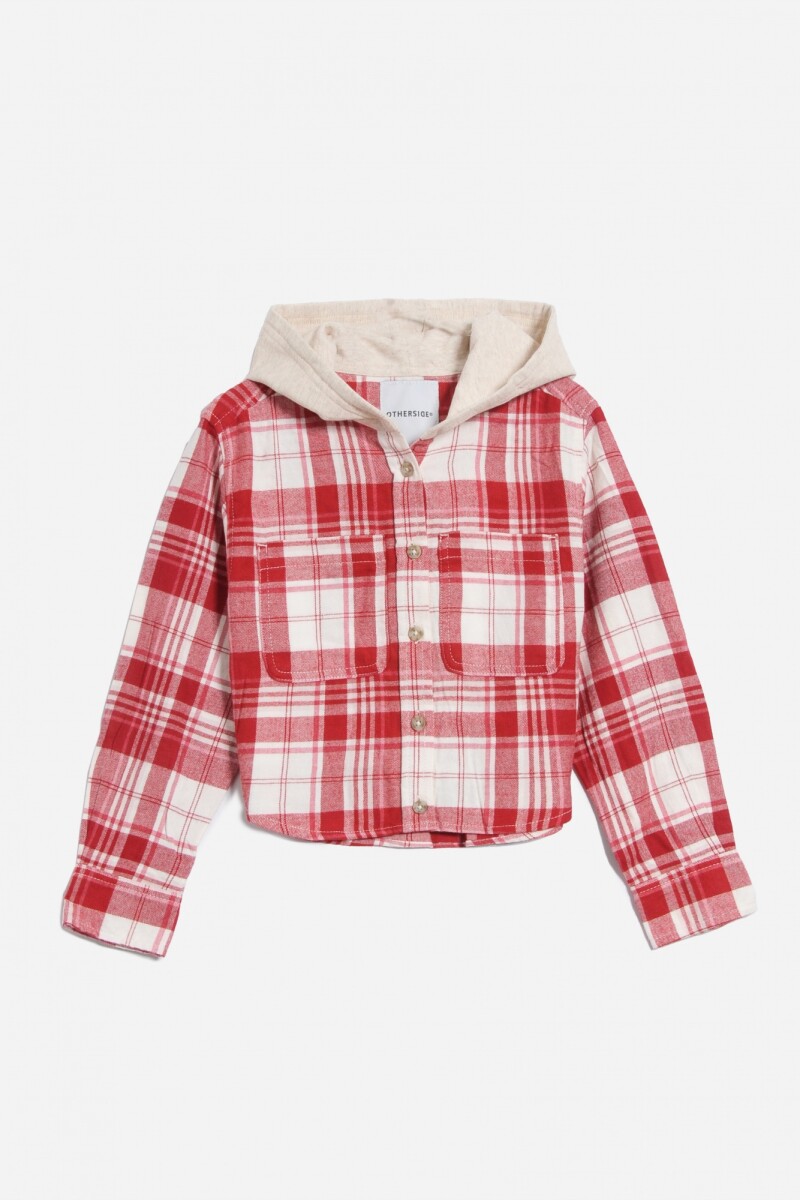 Campera con capucha - Rojo 