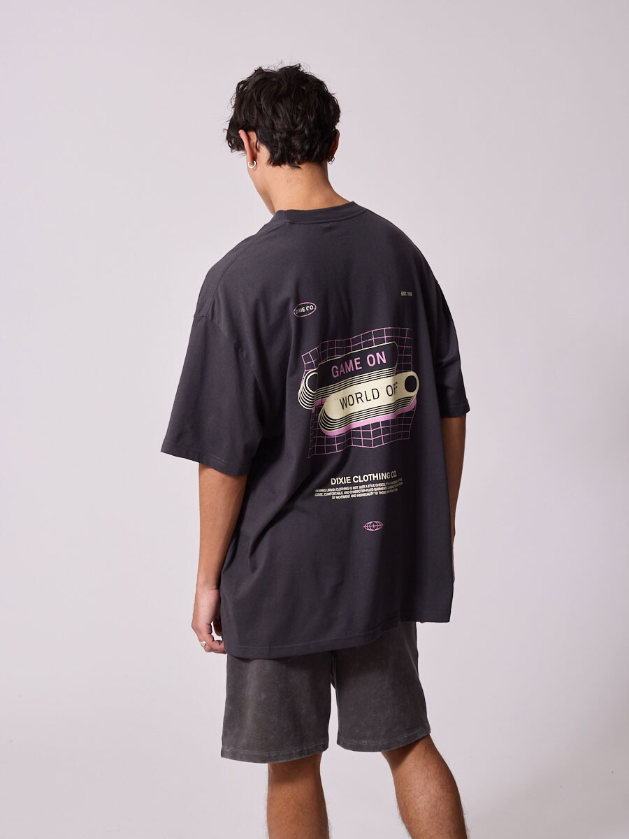 T-SHIRT VIRTUL DIXIE Gris Oscuro