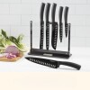 Juego de cuchillos con filo anti adherente de 7 piezas color negro Cuisinart Juego de cuchillos con filo anti adherente de 7 piezas color negro Cuisinart