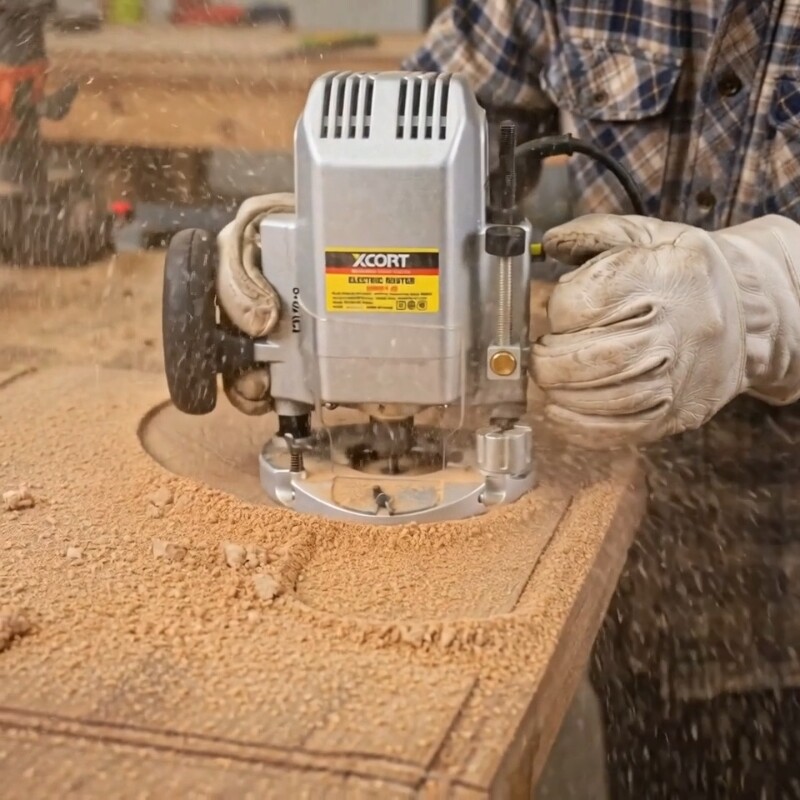 XCORT ROUTER PROFESIONAL 12-12.7 MM 23000RPM 1600W Xcort Router Profesional 12-12.7 Mm 23000rpm 1600w