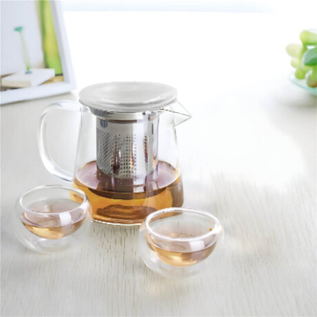 Tetera con infusor 500ml TRANSPARENTE