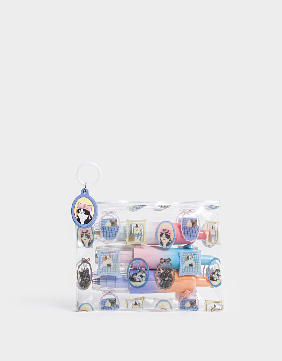 Set De 3 Resaltadores Con Doble Punta 