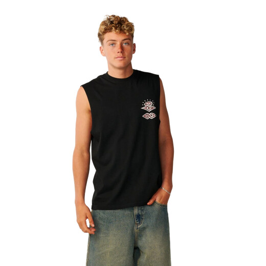 Musculosa Rip Curl Disorder Boneyards Muscle - Negro Musculosa Rip Curl Disorder Boneyards Muscle - Negro