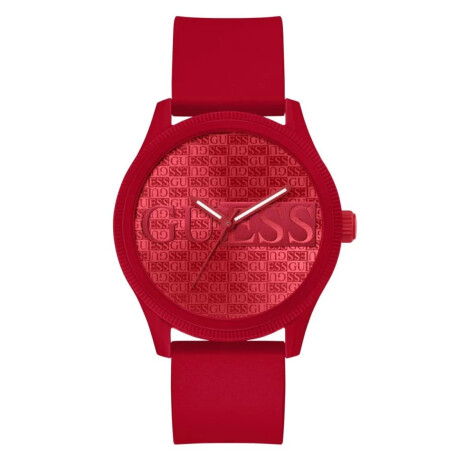 Reloj GUESS REPUTATION Silicona Rojo Esfera 45mm 0