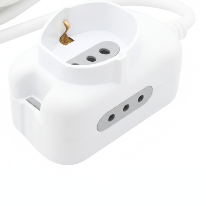 ALARGUE 1 SCHUKO 2 MODULOS 10A - BLANCO Alargue 1 Schuko 2 Modulos 10A Blanco