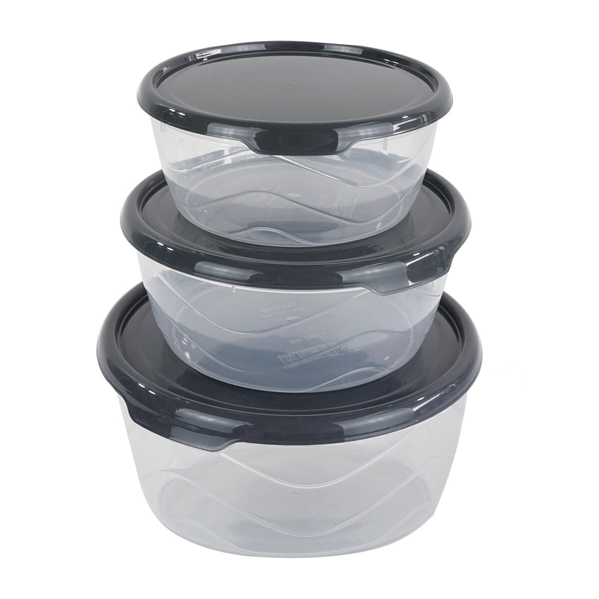Set de 3 recipientes hermeticos 