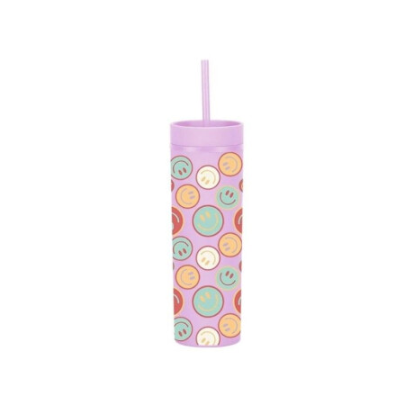 Vaso con sorbito Rosa