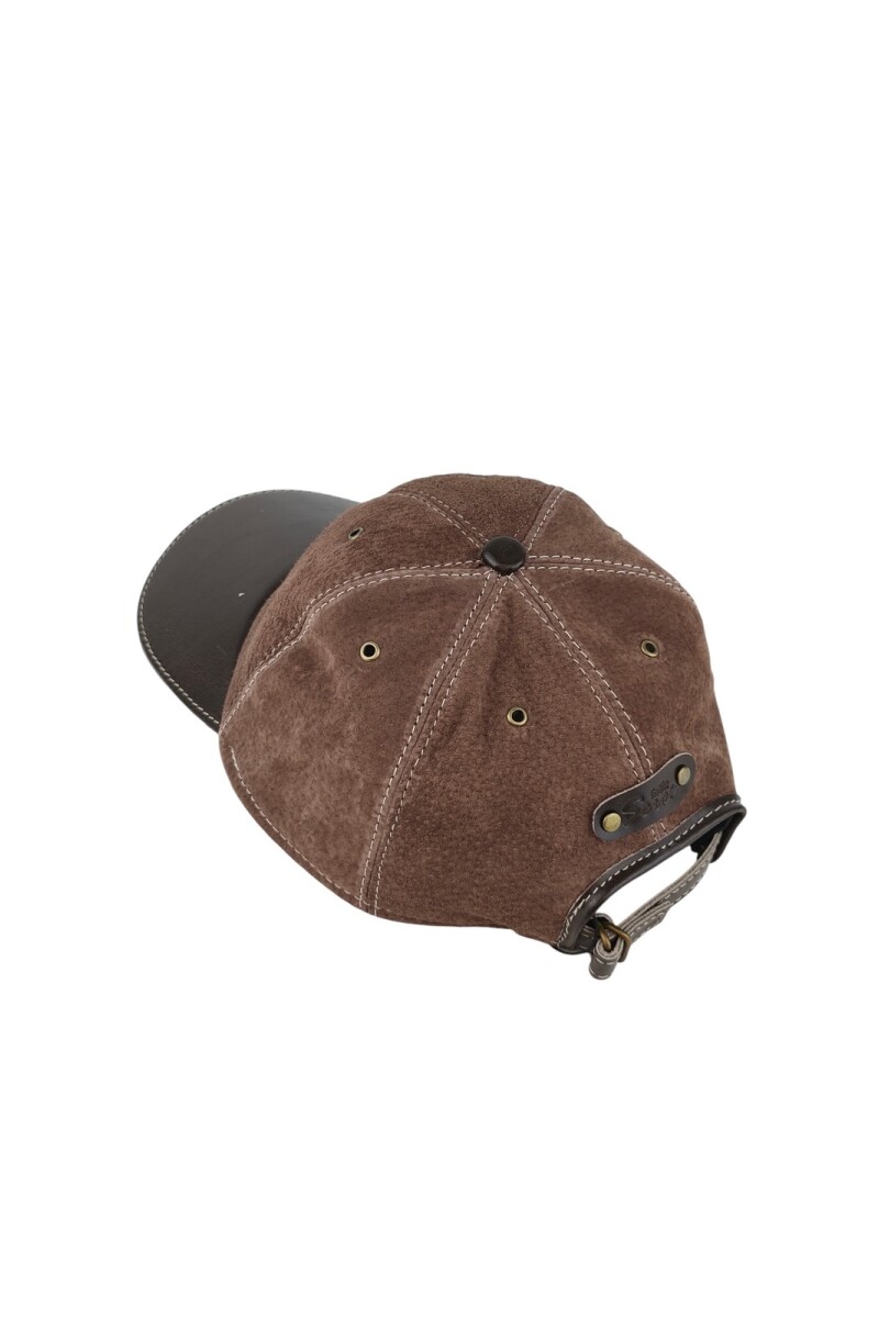 Gorro de cuero Marron