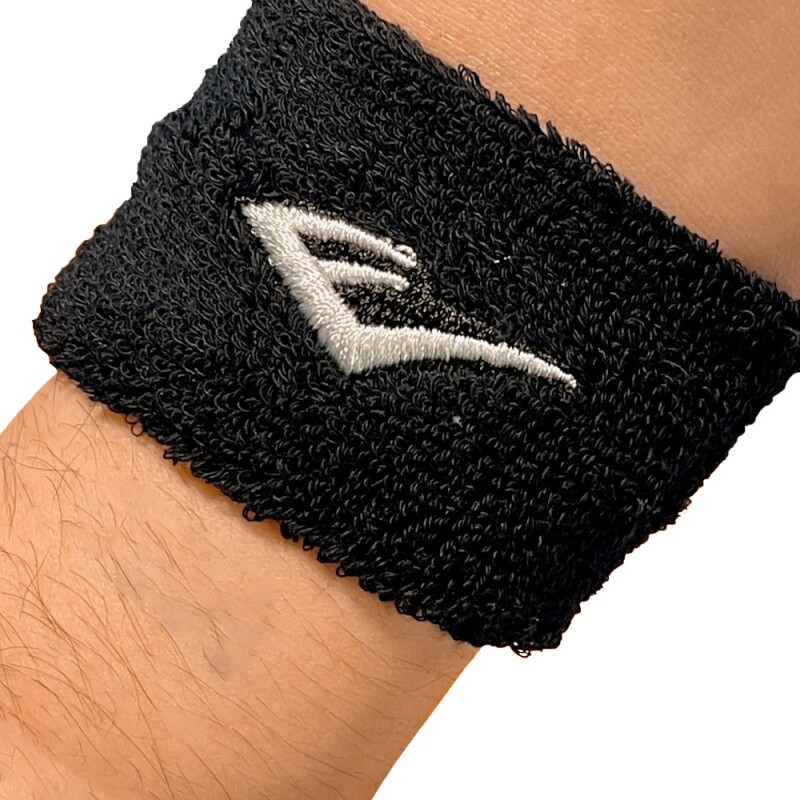 Muñequeras Deportivas Absorventes Everlast Negro