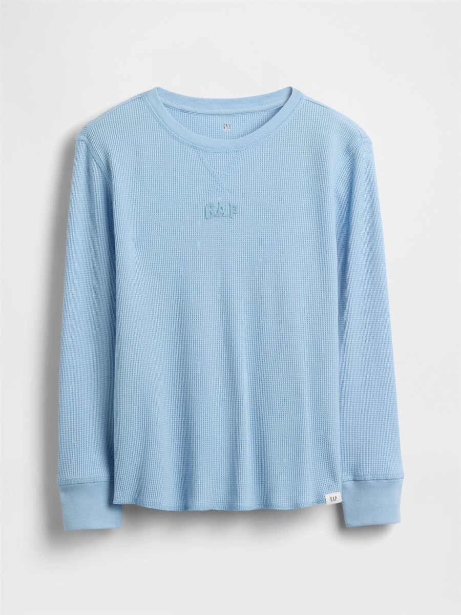 Remera Logo Gap Niño - Wind Blue 