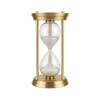 RELOJ DE ARENA DORADO 17X33CM Unica