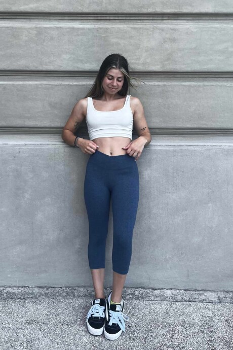 Calza Pescadora Azul Jaspeado