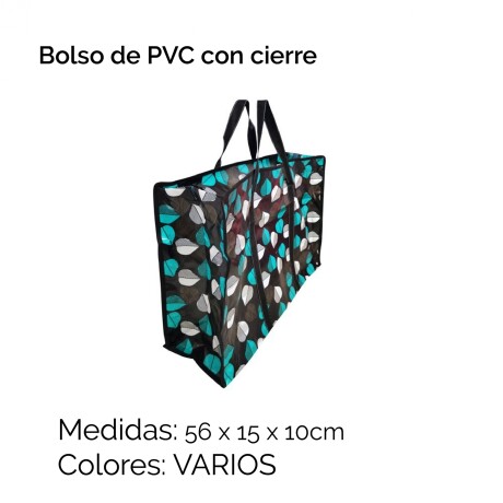 Bolso Feria Pvc Cierre C/diseños Chi5311 Unica