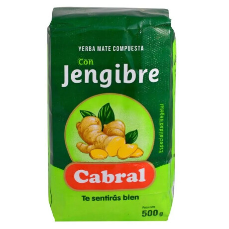 YERBA CABRAL 500G COMPUESTA C/JENGIBRE YERBA CABRAL 500G COMPUESTA C/JENGIBRE