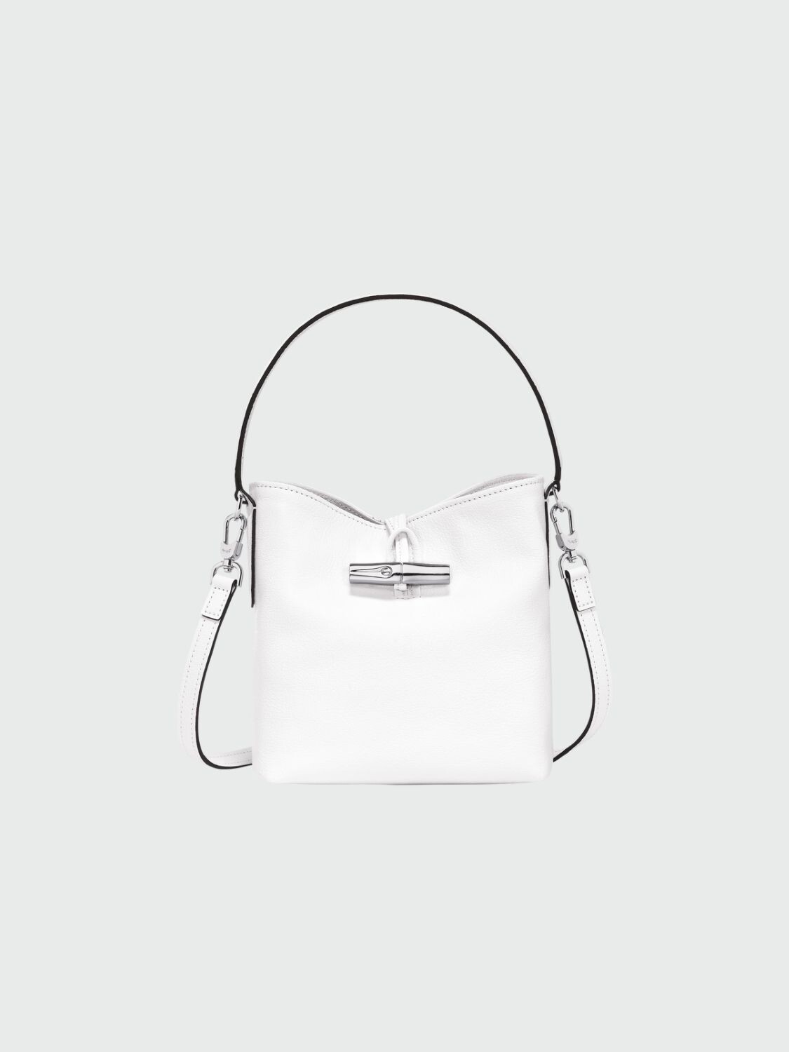 Longchamp -Bolso bombonera XS, Roseau Essential Negro con Logo