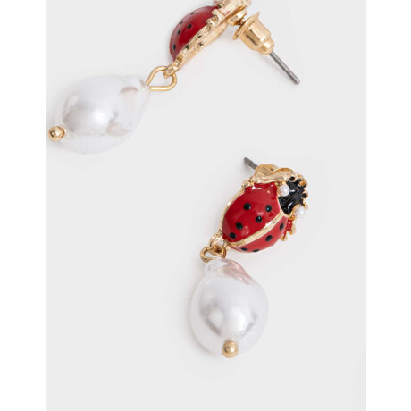 Aros Pasantes Flores Dorado