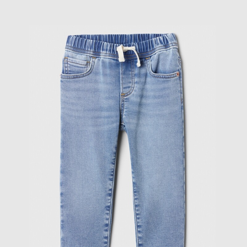 V-PO SLIM KNIT DNM LT LIGHT WASH