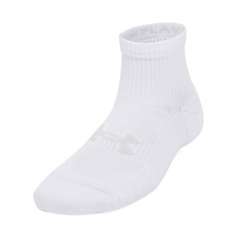 Womens UA Playup 3pk Qtr-WHT WHT-100
