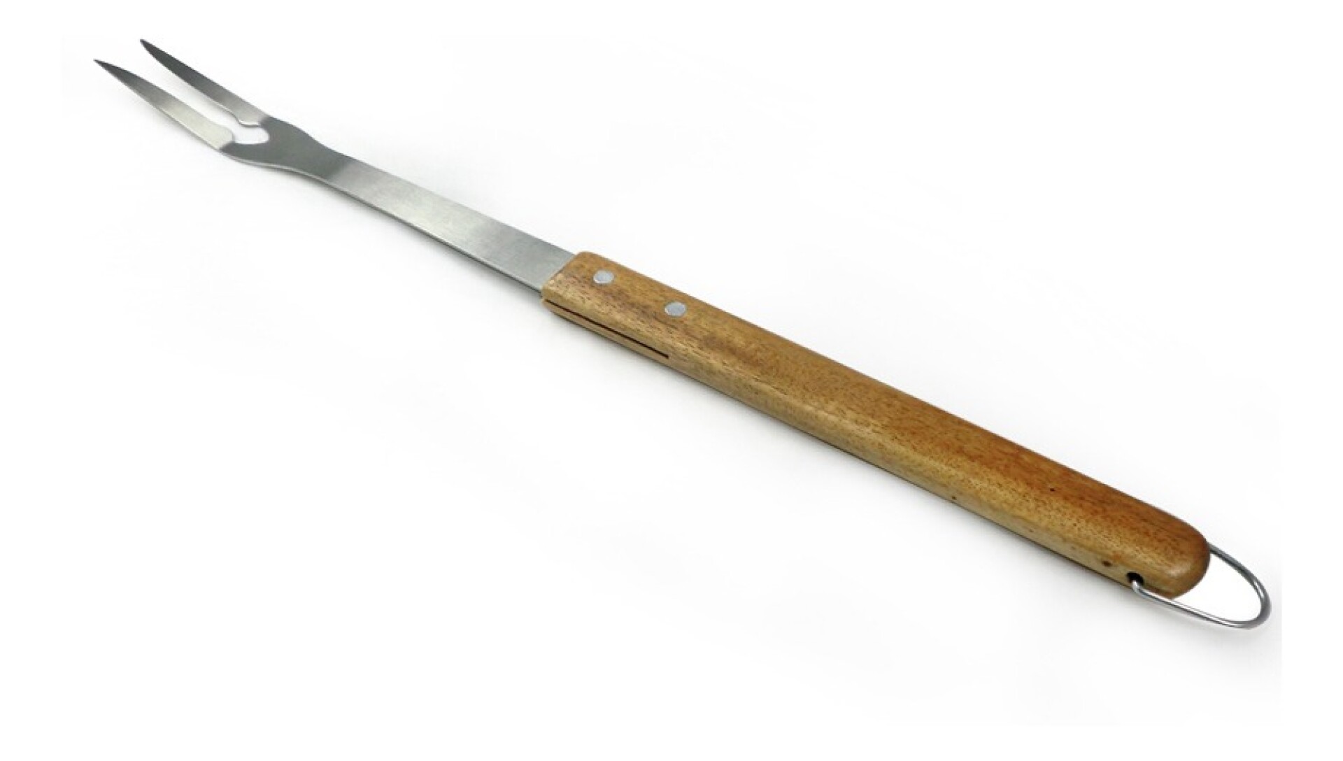 Tenedor Para Asado Parrilla Parrillero 46cm Acero Inoxidable - Natural 