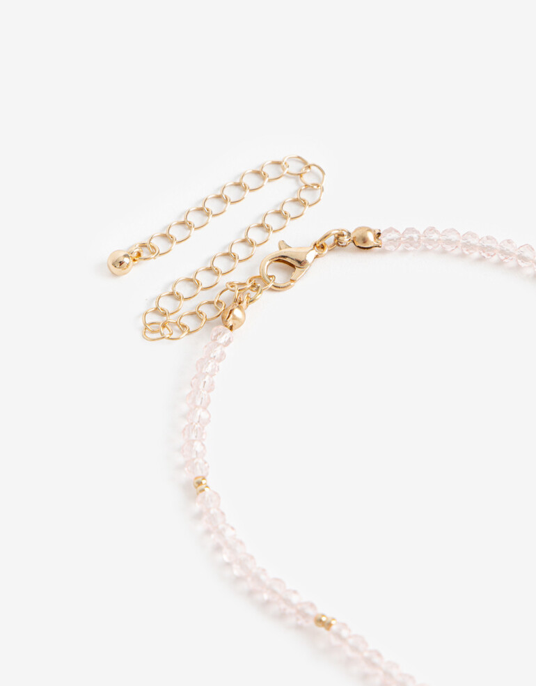 Cadena Corta con Dije Con Dijes Collar Con Dije Botánico - Dorado