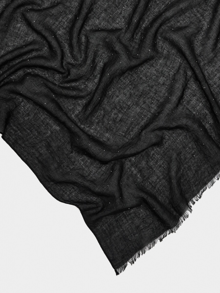 Pañuelo De Ceremonia Con Strass negro
