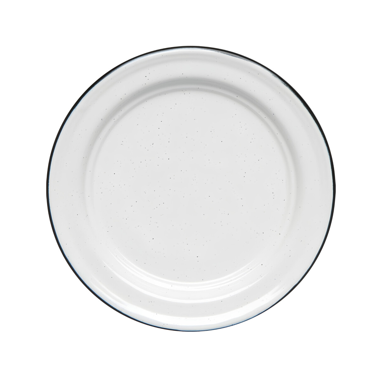 Plato llano Acero Vitrificado Blanco Cinsa 