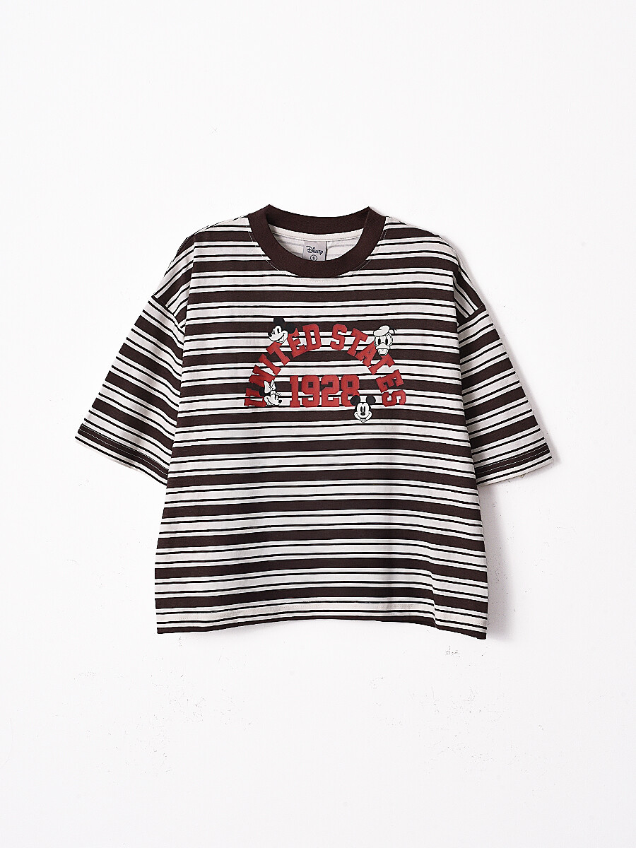 REMERA MICKEY UNIVERSITY - BEIGE CLARO 