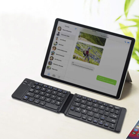 Teclado Bluetooth Portátil Plegable Ideal Tablet o Celular Teclado Bluetooth Portátil Plegable Ideal Tablet o Celular