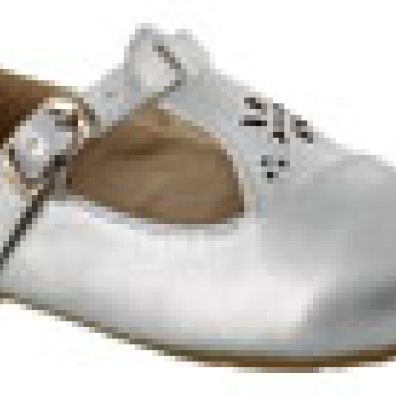 Ballerinas Infantiles Croco Kids con Hebilla Plateado