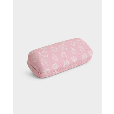Estuche De Anteojos Estampado Rosa Claro