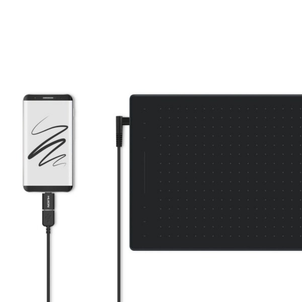 Tableta Digitalizadora Hoion Rtp-700 Usb-c Lápiz TABLETA DIGITALIZADORA HUION RTP-700 BLA